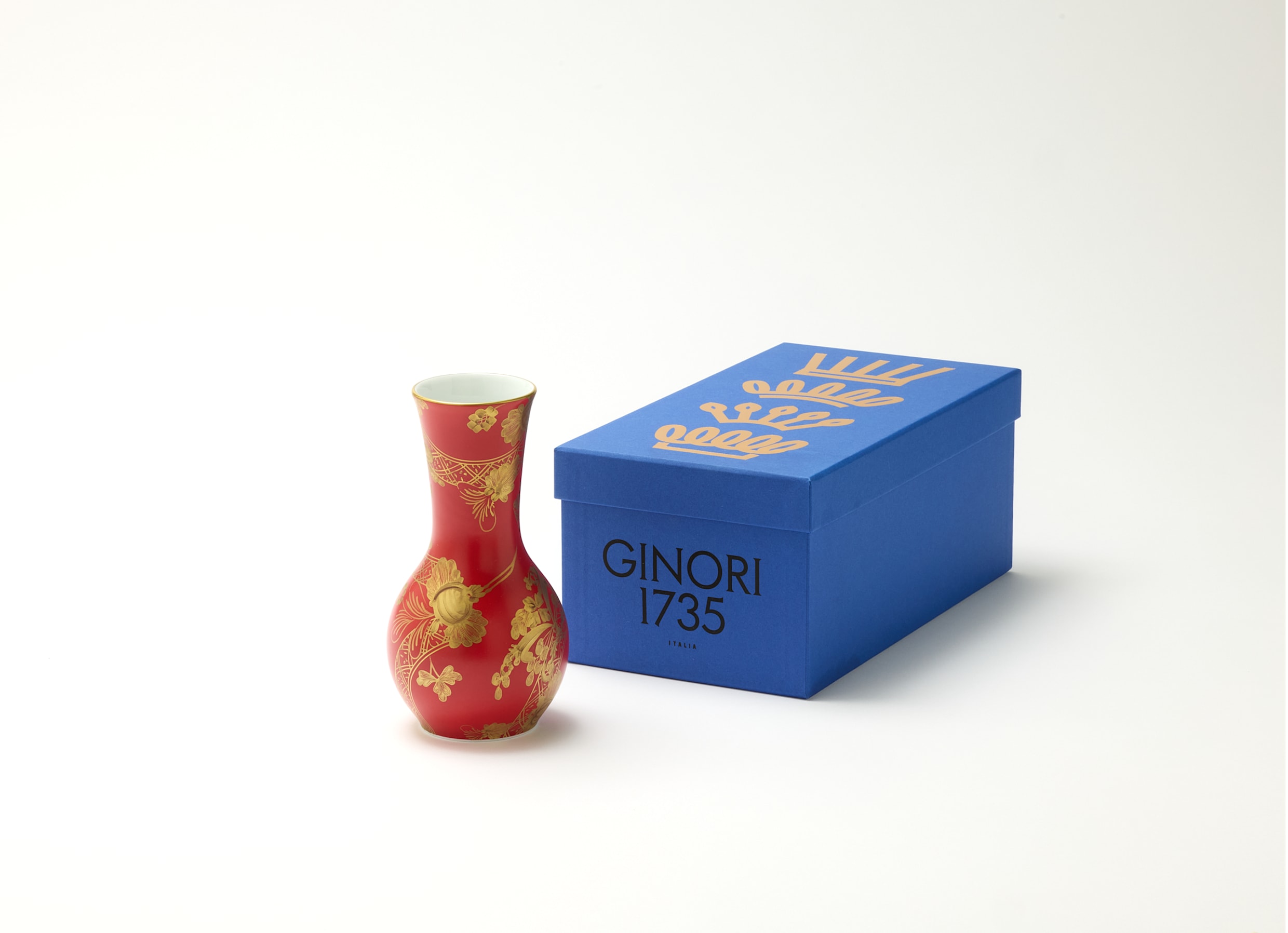 【未使用】★Richard Ginori★イタリアンフルーツ チューバ型ベース 未使用】☆Richard Ginori☆イタリアンフルーツ チューバ型